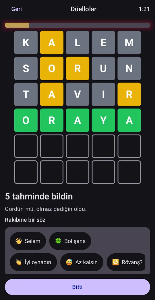 Word Duel: Kelime Tahmin Oyunu, Google Play'de ekran 3